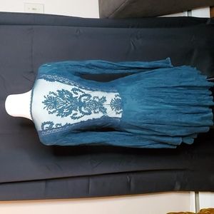 Free People Teal Dress